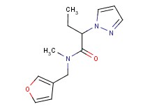 N-(3-furylmethyl)-N-methyl-2-(1H-pyrazol-1-yl)butanamide