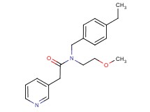 N-(4-ethylbenzyl)-N-(2-methoxyethyl)-2-pyridin-3-ylacetamide