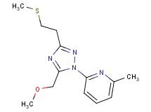 2-{5-(methoxymethyl)-3-[2-(methylthio)ethyl]-1H-1,2,4-triazol-1-yl}-6-methylpyridine