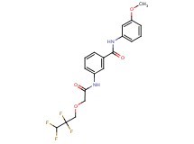 N-(3-methoxyphenyl)-3-{[(2,2,3,3-tetrafluoropropoxy)acetyl]amino}benzamide
