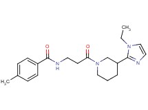 N-{3-[3-(1-ethyl-1H-imidazol-2-yl)-1-piperidinyl]-3-oxopropyl}-4-methylbenzamide
