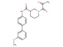 N-(3'-methoxybiphenyl-4-yl)-1-pyruvoylpiperidine-3-carboxamide