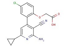 [2-(2-amino-3-cyano-6-cyclopropylpyridin-4-yl)-4-chlorophenoxy]acetic acid
