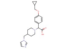 [4-(cyclopropylmethoxy)phenyl][4-(1H-imidazol-1-ylmethyl)piperidin-1-yl]acetic acid