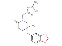 5-(1,3-benzodioxol-5-ylmethyl)-5-methyl-1-[(5-methyl-1H-1,2,4-triazol-3-yl)methyl]piperidin-2-one