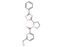 (6-{[2-(3-phenyl-1,2,4-oxadiazol-5-yl)-1-pyrrolidinyl]carbonyl}-2-pyridinyl)methanol