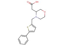 {4-[(5-phenyl-2-thienyl)methyl]-3-morpholinyl}acetic acid