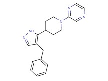 2-[4-(4-benzyl-1H-pyrazol-5-yl)piperidin-1-yl]pyrazine