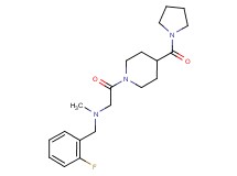 (2-fluorobenzyl)methyl{2-oxo-2-[4-(1-pyrrolidinylcarbonyl)-1-piperidinyl]ethyl}amine