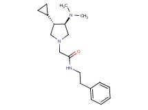 2-[rel-(3S,4R)-3-cyclopropyl-4-(dimethylamino)-1-pyrrolidinyl]-N-(2-phenylethyl)acetamide hydrochloride