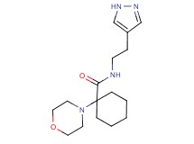 1-morpholin-4-yl-N-[2-(1H-pyrazol-4-yl)ethyl]cyclohexanecarboxamide