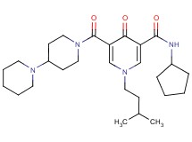 5-(1,4'-bipiperidin-1'-ylcarbonyl)-N-cyclopentyl-1-(3-methylbutyl)-4-oxo-1,4-dihydro-3-pyridinecarboxamide