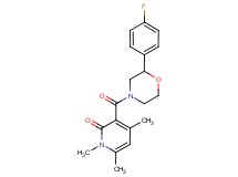 3-{[2-(4-fluorophenyl)morpholin-4-yl]carbonyl}-1,4,6-trimethylpyridin-2(1H)-one