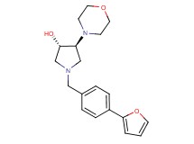 (3S*,4S*)-1-[4-(2-furyl)benzyl]-4-(4-morpholinyl)-3-pyrrolidinol