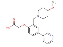 {2-[(4-methoxypiperidin-1-yl)methyl]-4-pyridin-3-ylphenoxy}acetic acid