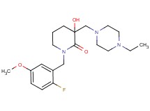 3-[(4-ethylpiperazin-1-yl)methyl]-1-(2-fluoro-5-methoxybenzyl)-3-hydroxypiperidin-2-one