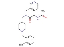 N~2~-acetyl-N~1~-{[1-(2-methylbenzyl)-4-piperidinyl]methyl}-N~1~-(3-pyridinylmethyl)glycinamide