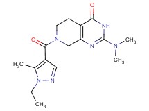 2-(dimethylamino)-7-[(1-ethyl-5-methyl-1H-pyrazol-4-yl)carbonyl]-5,6,7,8-tetrahydropyrido[3,4-d]pyrimidin-4(3H)-one