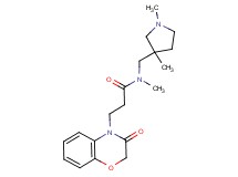 N-[(1,3-dimethylpyrrolidin-3-yl)methyl]-N-methyl-3-(3-oxo-2,3-dihydro-4H-1,4-benzoxazin-4-yl)propanamide