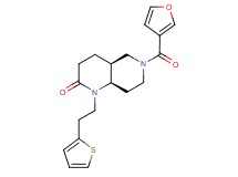 (4aS*,8aR*)-6-(3-furoyl)-1-[2-(2-thienyl)ethyl]octahydro-1,6-naphthyridin-2(1H)-one