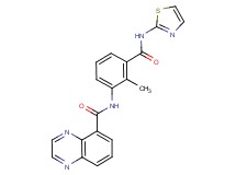 N-{2-methyl-3-[(1,3-thiazol-2-ylamino)carbonyl]phenyl}quinoxaline-5-carboxamide