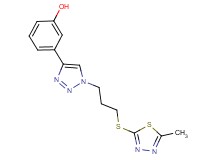 3-(1-{3-[(5-methyl-1,3,4-thiadiazol-2-yl)thio]propyl}-1H-1,2,3-triazol-4-yl)phenol