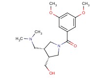 {(3R*,4R*)-1-(3,5-dimethoxybenzoyl)-4-[(dimethylamino)methyl]pyrrolidin-3-yl}methanol