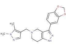 3-(1,3-benzodioxol-5-yl)-5-[(1,5-dimethyl-1H-pyrazol-4-yl)methyl]-4,5,6,7-tetrahydro-1H-pyrazolo[4,3-c]pyridine