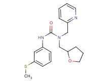 N'-[3-(methylthio)phenyl]-N-(pyridin-2-ylmethyl)-N-(tetrahydrofuran-2-ylmethyl)urea