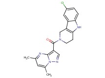 8-chloro-2-[(5,7-dimethylpyrazolo[1,5-a]pyrimidin-3-yl)carbonyl]-2,3,4,5-tetrahydro-1H-pyrido[4,3-b]indole