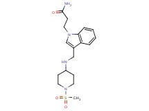 3-[3-({[1-(methylsulfonyl)piperidin-4-yl]amino}methyl)-1H-indol-1-yl]propanamide