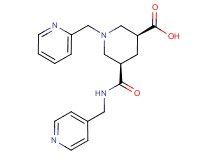 (3S*,5R*)-1-(2-pyridinylmethyl)-5-{[(4-pyridinylmethyl)amino]carbonyl}-3-piperidinecarboxylic acid