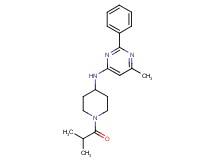 N-(1-isobutyrylpiperidin-4-yl)-6-methyl-2-phenylpyrimidin-4-amine