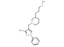 3-(3-methoxypropyl)-1-[(3-methyl-1-phenyl-1H-pyrazol-4-yl)methyl]piperidine