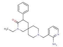 9-[(2-amino-3-pyridinyl)methyl]-2-ethyl-4-phenyl-2,9-diazaspiro[5.5]undecan-3-one