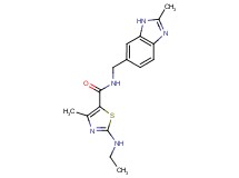 2-(ethylamino)-4-methyl-N-[(2-methyl-1H-benzimidazol-6-yl)methyl]-1,3-thiazole-5-carboxamide