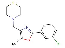 4-{[2-(3-chlorophenyl)-5-methyl-1,3-oxazol-4-yl]methyl}thiomorpholine