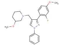 1-{[3-(2-fluoro-4-methoxyphenyl)-1-phenyl-1H-pyrazol-4-yl]methyl}-3-methoxypiperidine