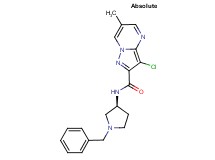 N-[(3S)-1-benzylpyrrolidin-3-yl]-3-chloro-6-methylpyrazolo[1,5-a]pyrimidine-2-carboxamide