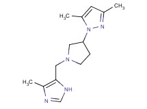 3,5-dimethyl-1-{1-[(4-methyl-1H-imidazol-5-yl)methyl]pyrrolidin-3-yl}-1H-pyrazole