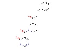 5-{[3-(3-phenylpropanoyl)-1-piperidinyl]carbonyl}-4(3H)-pyrimidinone