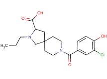 8-(3-chloro-4-hydroxybenzoyl)-2-propyl-2,8-diazaspiro[4.5]decane-3-carboxylic acid