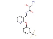 3-amino-2-hydroxy-N-({2-[3-(trifluoromethyl)phenoxy]pyridin-3-yl}methyl)propanamide