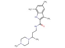 3,5,7-trimethyl-N-[3-(4-methyl-1-piperazinyl)butyl]-1H-indole-2-carboxamide