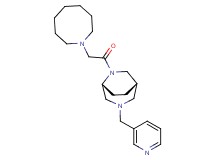 (1S*,5R*)-6-(1-azocanylacetyl)-3-(3-pyridinylmethyl)-3,6-diazabicyclo[3.2.2]nonane