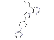 5-propyl-4-{3-[1-(2-pyrimidinyl)-4-piperidinyl]-1-pyrrolidinyl}pyrimidine