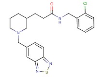 3-[1-(2,1,3-benzothiadiazol-5-ylmethyl)-3-piperidinyl]-N-(2-chlorobenzyl)propanamide
