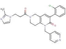 3-(2-chlorophenyl)-6-[3-(2-methyl-1H-imidazol-1-yl)propanoyl]-1-(4-pyridinylmethyl)-5,6,7,8-tetrahydro-1,6-naphthyridin-2(1H)-one