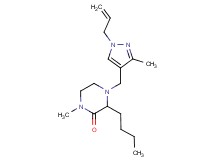 4-[(1-allyl-3-methyl-1H-pyrazol-4-yl)methyl]-3-butyl-1-methylpiperazin-2-one