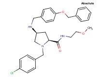 (4S)-4-{[4-(benzyloxy)benzyl]amino}-1-(4-chlorobenzyl)-N-(2-methoxyethyl)-L-prolinamide